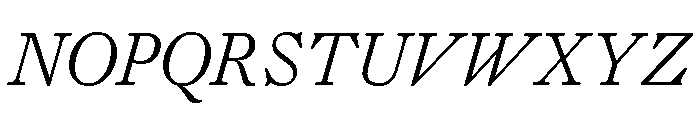 PoWGarnier LightItalic Font UPPERCASE
