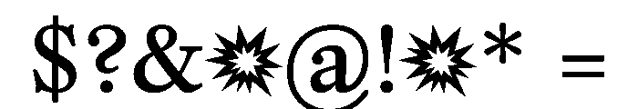 PoWGarnier Medium Instance Font OTHER CHARS