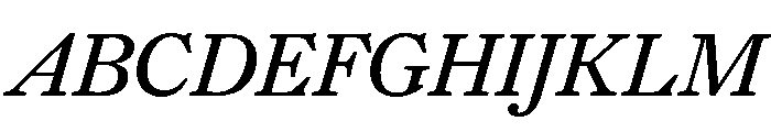 PoWGarnier MediumItalic Font UPPERCASE
