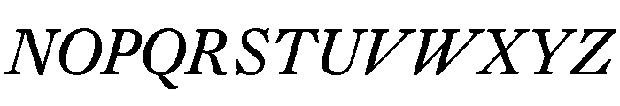 PoWGarnier MediumItalic Font UPPERCASE