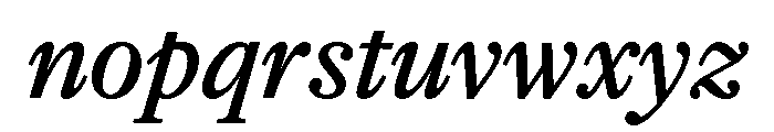 PoWGarnier MediumItalic Font LOWERCASE