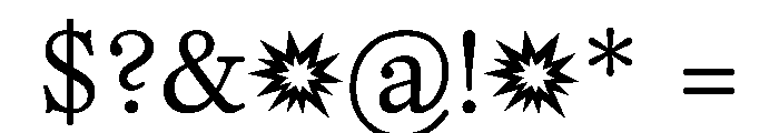 PoWGarnier Regular Instance Font OTHER CHARS