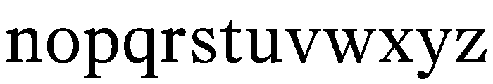 PoWGarnier Regular Instance Font LOWERCASE