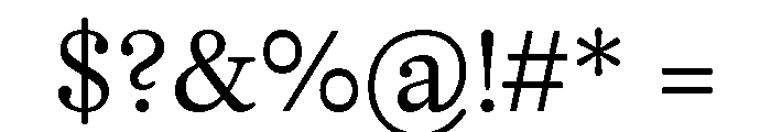 PoWGarnier Regular Font OTHER CHARS