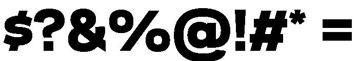 Polaris Heavy Font OTHER CHARS