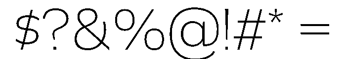 Polaris Light Font OTHER CHARS