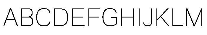 Polaris Light Font UPPERCASE