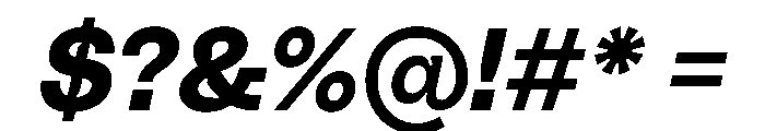 PolySans BulkyItalic Instance Font OTHER CHARS