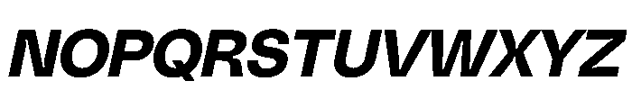 PolySans BulkyItalic Instance Font UPPERCASE