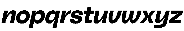 PolySans BulkyItalic Instance Font LOWERCASE