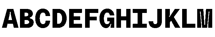 PolySans BulkyMono Font UPPERCASE