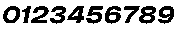 PolySans BulkyWideItalic Instance Font OTHER CHARS