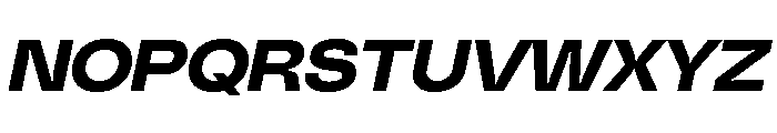 PolySans BulkyWideItalic Instance Font UPPERCASE