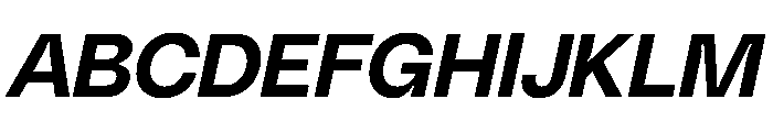 PolySans InkyItalic Instance Font UPPERCASE