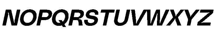 PolySans InkyItalic Instance Font UPPERCASE