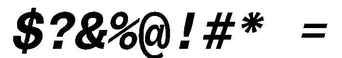 PolySans InkyMonoItalic Instance Font OTHER CHARS