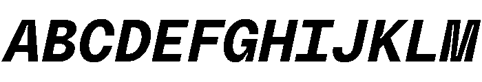 PolySans InkyMonoItalic Instance Font UPPERCASE