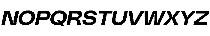 PolySans InkyWideItalic Instance Font UPPERCASE
