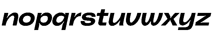PolySans InkyWideItalic Instance Font LOWERCASE