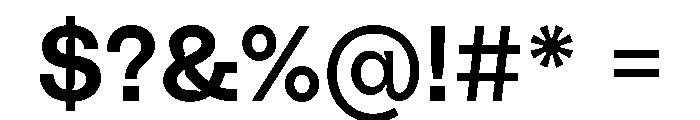 PolySans Median Instance Font OTHER CHARS