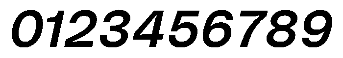 PolySans MedianItalic Instance Font OTHER CHARS