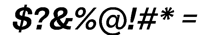 PolySans MedianItalic Instance Font OTHER CHARS