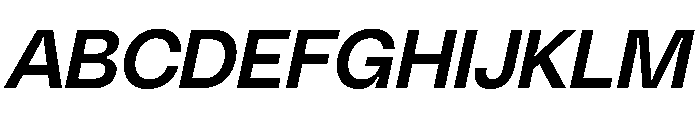 PolySans MedianItalic Instance Font UPPERCASE
