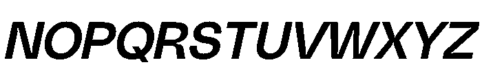 PolySans MedianItalic Instance Font UPPERCASE