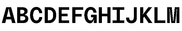 PolySans MedianMono Font UPPERCASE