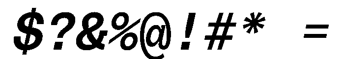 PolySans MedianMonoItalic Instance Font OTHER CHARS