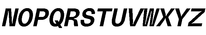 PolySans MedianMonoItalic Instance Font UPPERCASE