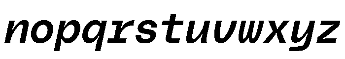 PolySans MedianMonoItalic Instance Font LOWERCASE
