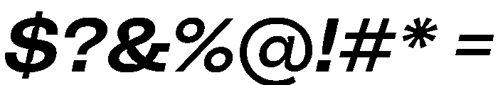 PolySans MedianWideItalic Instance Font OTHER CHARS