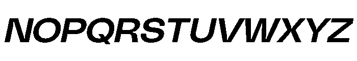 PolySans MedianWideItalic Instance Font UPPERCASE
