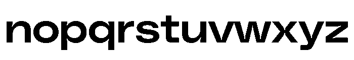 PolySans MedianWide Font LOWERCASE