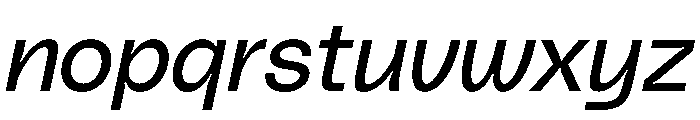 PolySans NeutralItalic Instance Font LOWERCASE