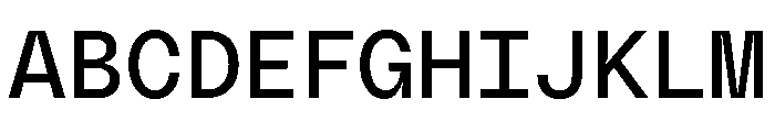 PolySans NeutralMono Font UPPERCASE