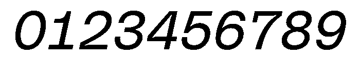 PolySans NeutralMonoItalic Instance Font OTHER CHARS