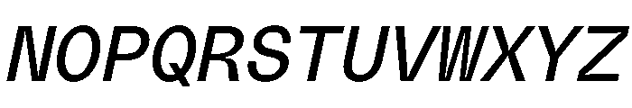 PolySans NeutralMonoItalic Instance Font UPPERCASE