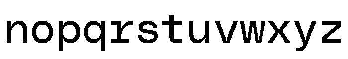 PolySans NeutralMono Font LOWERCASE