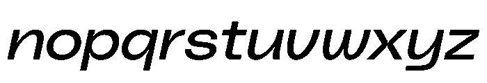 PolySans NeutralWideItalic Instance Font LOWERCASE