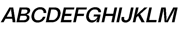 PolySans RelaxItalic Instance Font UPPERCASE