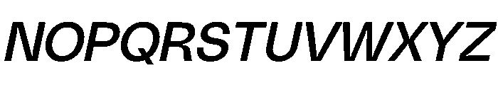 PolySans RelaxItalic Instance Font UPPERCASE