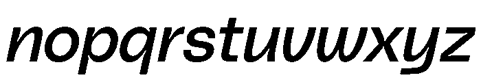 PolySans RelaxItalic Instance Font LOWERCASE