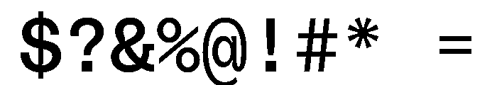 PolySans RelaxMono Instance Font OTHER CHARS