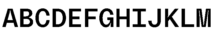 PolySans RelaxMono Instance Font UPPERCASE