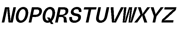 PolySans RelaxMonoItalic Instance Font UPPERCASE