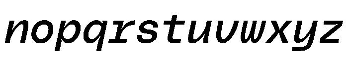 PolySans RelaxMonoItalic Instance Font LOWERCASE