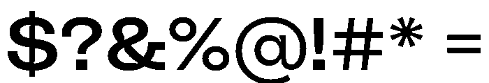 PolySans RelaxWide Instance Font OTHER CHARS