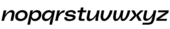 PolySans RelaxWideItalic Instance Font LOWERCASE